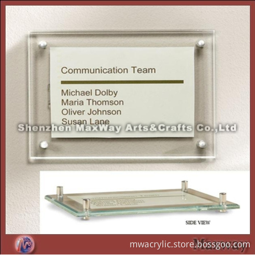 Square High Grade Wall Mounted Acrylic Frame